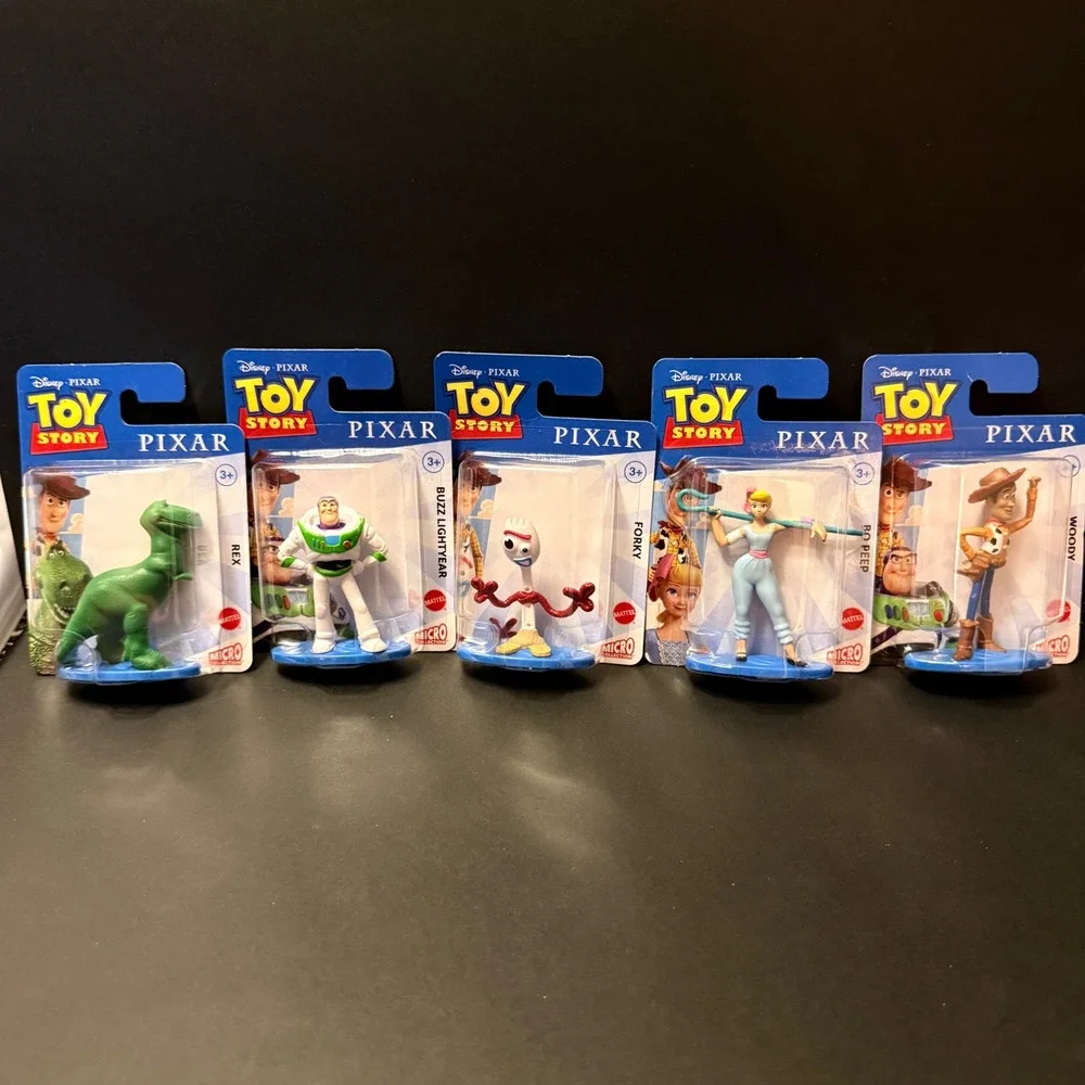 Mattel Toy Story Micro Figures Kids OS Multicolor NEW 5-Piece Set Woody Buzz Rex